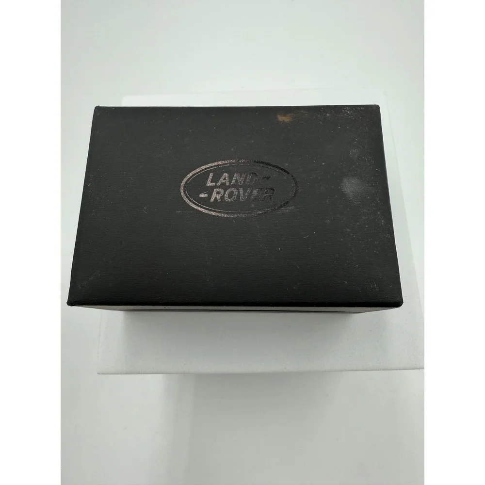 Land Rover Logo Cufflinks Silver Tone Oval Automotive Accessories with Box